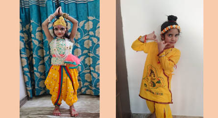 St. Mark's Girls School, Meera Bagh - Janmashtami Activity by Class 2 : Click to Enlarge