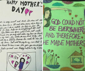 St. Mark's Girls School, Meera Bagh - Mothers Day Activity for Classes 3 and 4 : Click to Enlarge