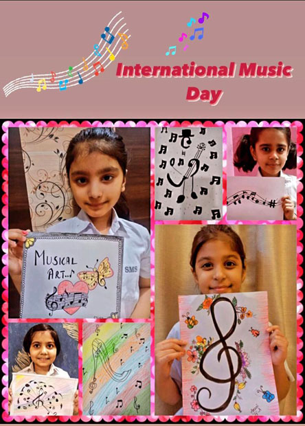 St. Mark's Girls School, Meera Bagh - Music Day Activity by Class 4 : Click to Enlarge