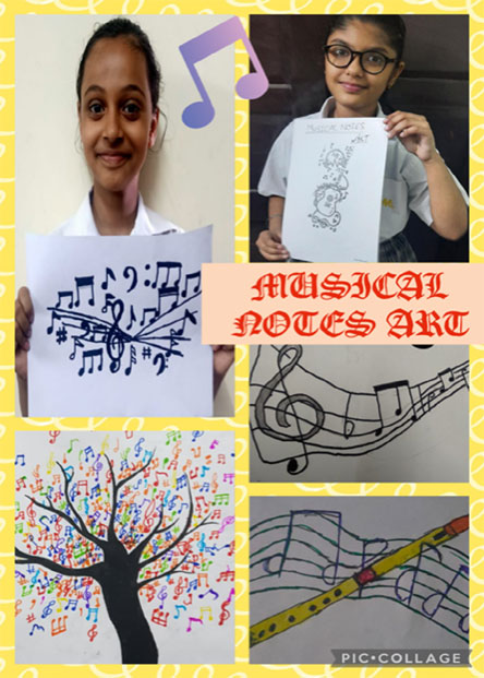 St. Mark's Girls School, Meera Bagh - Music Day Activity by Class 4 : Click to Enlarge