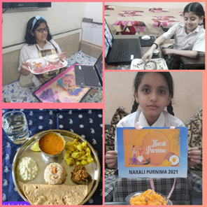 St. Mark's Girls School, Meera Bagh - Narali Purnima Activity by Class 5 : Click to Enlarge