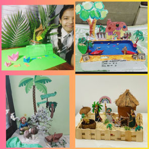 St. Mark's Girls School, Meera Bagh - Narali Purnima Activity by Class 5 : Click to Enlarge