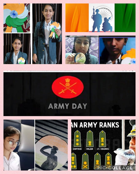 St. Mark's World School, Meera Bagh - Indian Army Day by Class 9 : Click to Enlarge