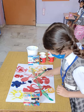 St. Mark's World School, Meera Bagh - World Art Day Celebrations for Classes 1 to 4 : Click to Enlarge