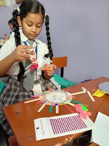 St. Mark's World School, Meera Bagh - Durga Puja Celebrations for Class 3 : Click to Enlarge