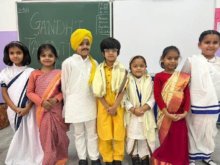 St. Mark's World School, Meera Bagh - Gandhi Jayanti Celebrations : Click to Enlarge