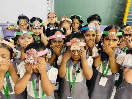 St. Mark's World School, Meera Bagh - Gandhi Jayanti Celebrations : Click to Enlarge