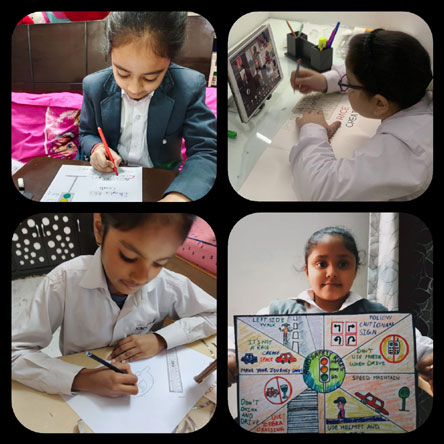 St. Mark's World School, Meera Bagh - National Safety Day by Class 3 : Click to Enlarge