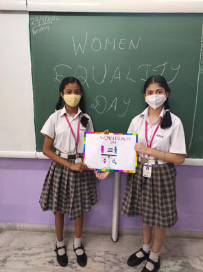 St. Mark's World School, Meera Bagh - Womens Equality Day : Click to Enlarge