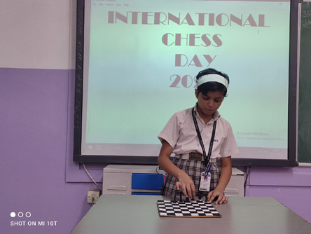 St. Mark's World School, Meera Bagh - International Chess Day : Click to Enlarge