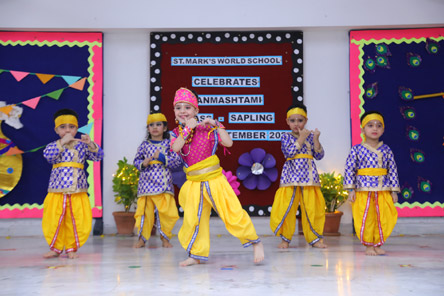 St.Marks World School, Meera Bagh - Janamashtami Celebrations by Class Sapling : Click to Enlarge