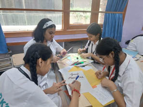 St. Mark's World School, Meera Bagh - Pi Approximation Day : Click to Enlarge