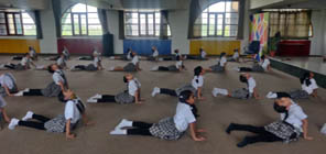 St. Mark's World School, Meera Bagh - International Yoga Day : Click to Enlarge