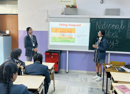 St.Marks World School Meera Bagh - National Voters Day 2024 : Click to Enlarge