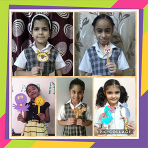 SMS Girls School, Meera Bagh - World Animal Day for Class 1 and 2 : Click to Enlarge