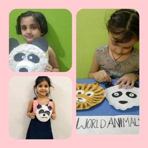 SMS Girls School, Meera Bagh - World Animal Day for Class Seedling : Click to Enlarge