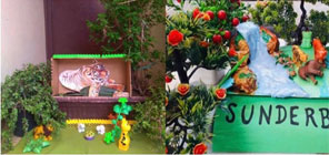 SMS Girls School, Meera Bagh - International Tiger Day by Classes III and IV : Click to Enlarge