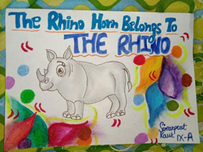 SMS Girls School, Meera Bagh - World Rhino Day : Click to Enlarge
