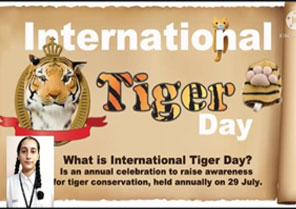 SMS Girls School, Meera Bagh - International Tiger Day Activity : Click to Enlarge