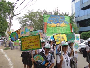 Kesholoy Eco Club of St. Mark's Girls School organized Prakriti Sanrakshan Prayas Rally - Click to Enlarge