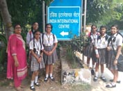 St. Mark's Girls School, Meera Bagh - Eco Club visit to India International Centre : Click to Enlarge