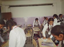 SMS Girls School, Meera Bagh - Cleanliness Drive for classes I to XII : Click to Enlarge
