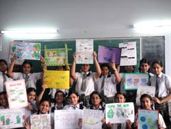 SMS, Girls School : Earth Day - Comic Strip (Class IX) : Click to Enlarge