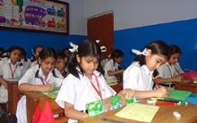 SMS, Girls School - Earth Day - Poster Card Maiking (Class IV) : Click to Enlarge