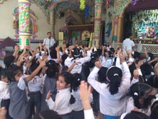St. Mark's Girls School - Visit to ISKCON Temple : Click to Enlarge