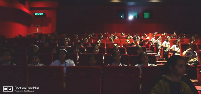 St. Mark's Girls School - Class VII students watched the Movie : Spider Man : Click to Enlarge