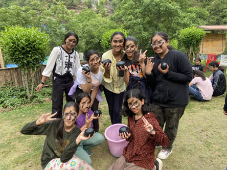 St.Marks World School Meera Bagh - Guerrilla Warfare Activity for students during the trip to Mussoorie : Click to Enlarge