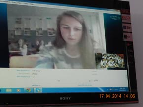 St. Mark's Girls School, Meera Bagh - A video conference was held with the students of CHRISTELIJK COLLEGE NASSAU-VELUWE, HARDERWIJK, NETHERLANDS : Click to Enlarge