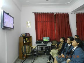 St. Mark's Girls School, Meera Bagh - Video Conference Session with Herfoelge School, Denmark : Click to Enlarge