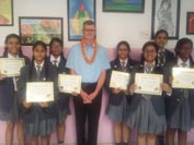 St. Mark's Girls School, Meera Bagh - Delegate from Sunburst Youth Academy, California : Click to Enlarge
