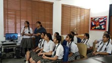 St. Mark's Girls School, Meera Bagh - Video Conference Session with Nordskov School, Haslev, Denmark : Click to Enlarge