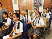 St. Mark's Girls School, Meera Bagh - Skype Session with the US : Click to Enlarge