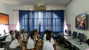 St. Mark's Girls School, Meera Bagh - Video Conference Session with Lycée Elie Cartan, France : Click to Enlarge