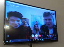 St. Mark's Girls School, Meera Bagh - Skype Session with Slovakia : Click to Enlarge