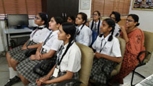 St. Mark's Girls School, Meera Bagh - Video Conference Session with Silute Vydunas Gymnasium, Lithuania : Click to Enlarge