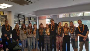 St. Mark's Girls School, Meera Bagh - Cultural Student Exchange Programme with students from Hungary : Click to Enlarge