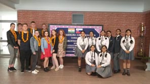 St. Mark's Girls School, Meera Bagh - Cultural Student Exchange Programme with students from Slovakia : Click to Enlarge