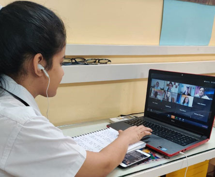 St. Mark's Girls School, Meera Bagh - Video Conference : Click to Enlarge