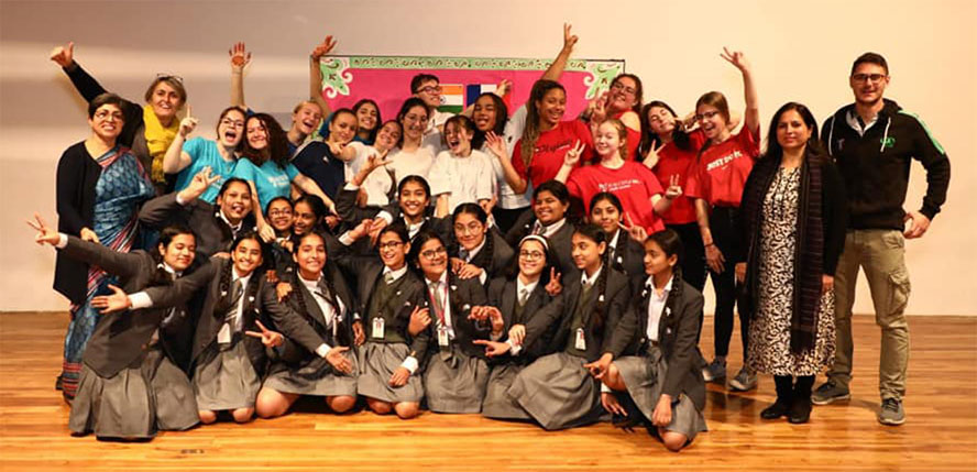 St. Mark's Girls School, Meera Bagh - Indo-French Student Exchange Programme at School : Click to Enlarge