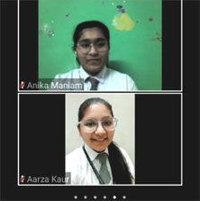St. Mark's Girls School, Meera Bagh - Online Meet : International Collaborations : Click to Enlarge