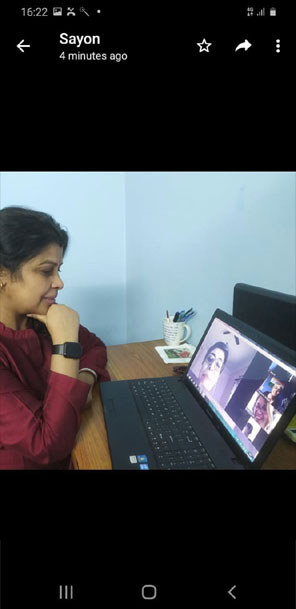 St. Mark's Girls School, Meera Bagh - Video Conference with Global Educators : Click to Enlarge