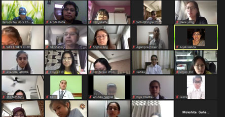 St. Mark's Girls School, Meera Bagh - International Collaborations : Virtual Exchange with a school in Singapore : Click to Enlarge