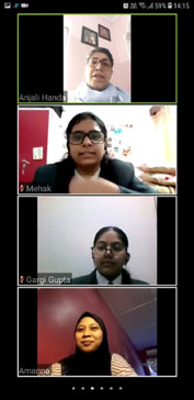 St. Mark's Girls School, Meera Bagh - International Projects : Online Zoom Meet with a school in Malaysia : Click to Enlarge