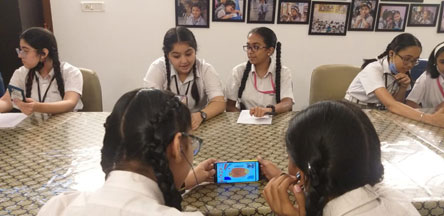 St. Mark's World School, Meera Bagh - International Collaborations with the students of Nanyang Girls High School, Singapore : Click to Enlarge
