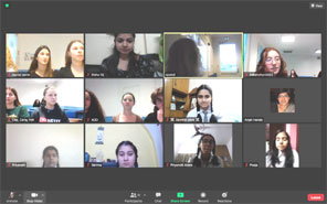 St. Mark's World School, Meera Bagh - Zoom Meeting with French : Click to Enlarge