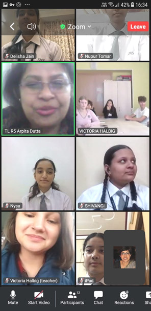 St. Mark's World School, Meera Bagh - International Relations: India Russia Online Meet : Click to Enlarge
